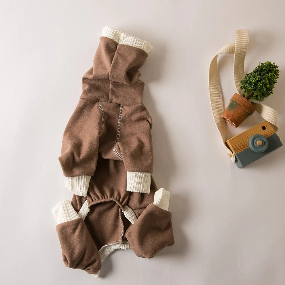 Plüsch-Winteranzug für Hunde