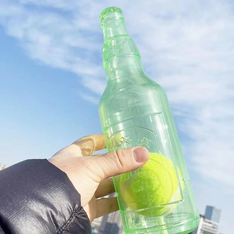 „Bierflasche“ mit Tennisball