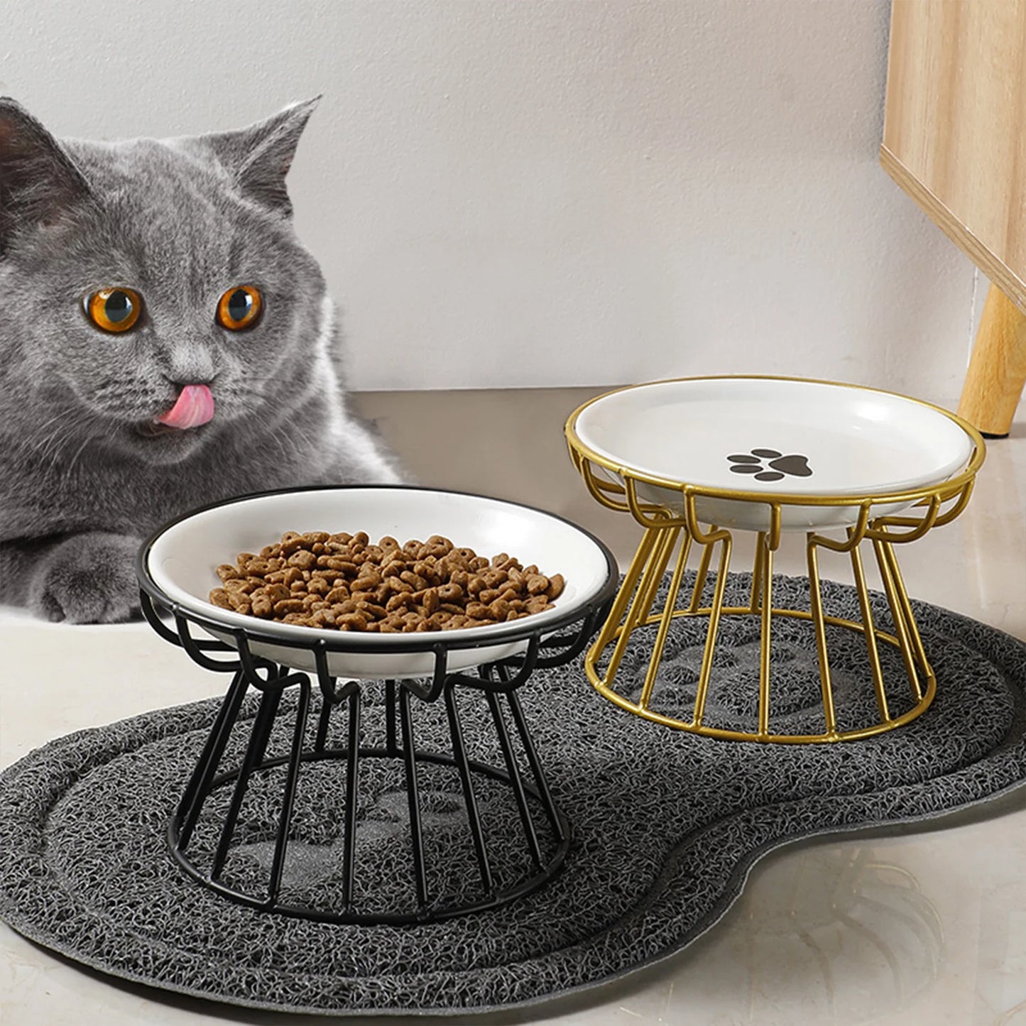Schnurrhaarfreundlicher Katzennapf aus Keramik