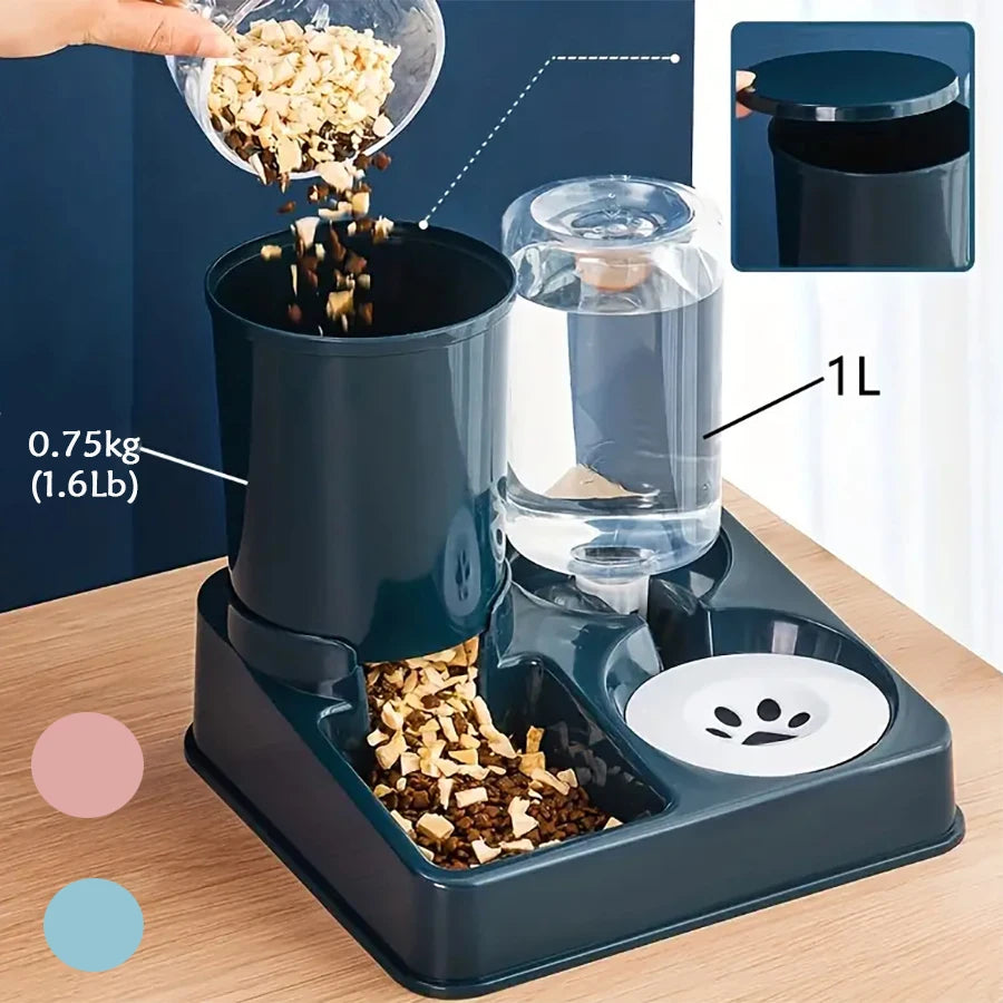 2-in-1 Automatischer Futter- & Wasserspender