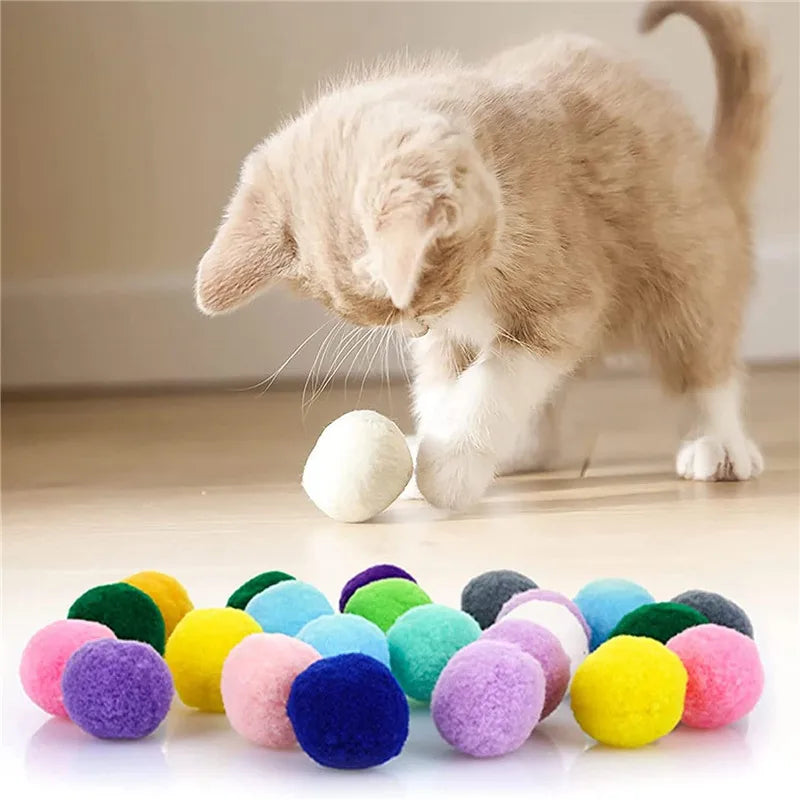Bunte Plüschbälle