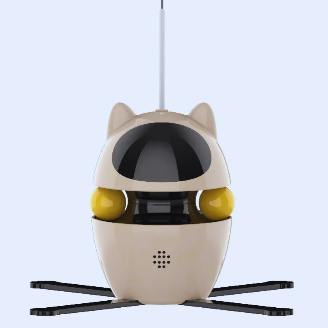 SpielInstinkt – Roboter-Katzenspielzeug mit bewegter Feder