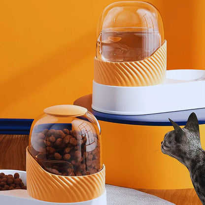 DesignFutterStation – Futterstation mit Glaskuppel & Anti-Rutsch-Basis