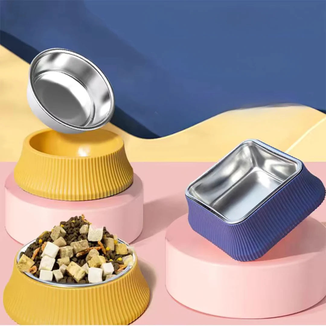 FressFest – Edelstahl-Napf mit rutschfester Silikonbasis