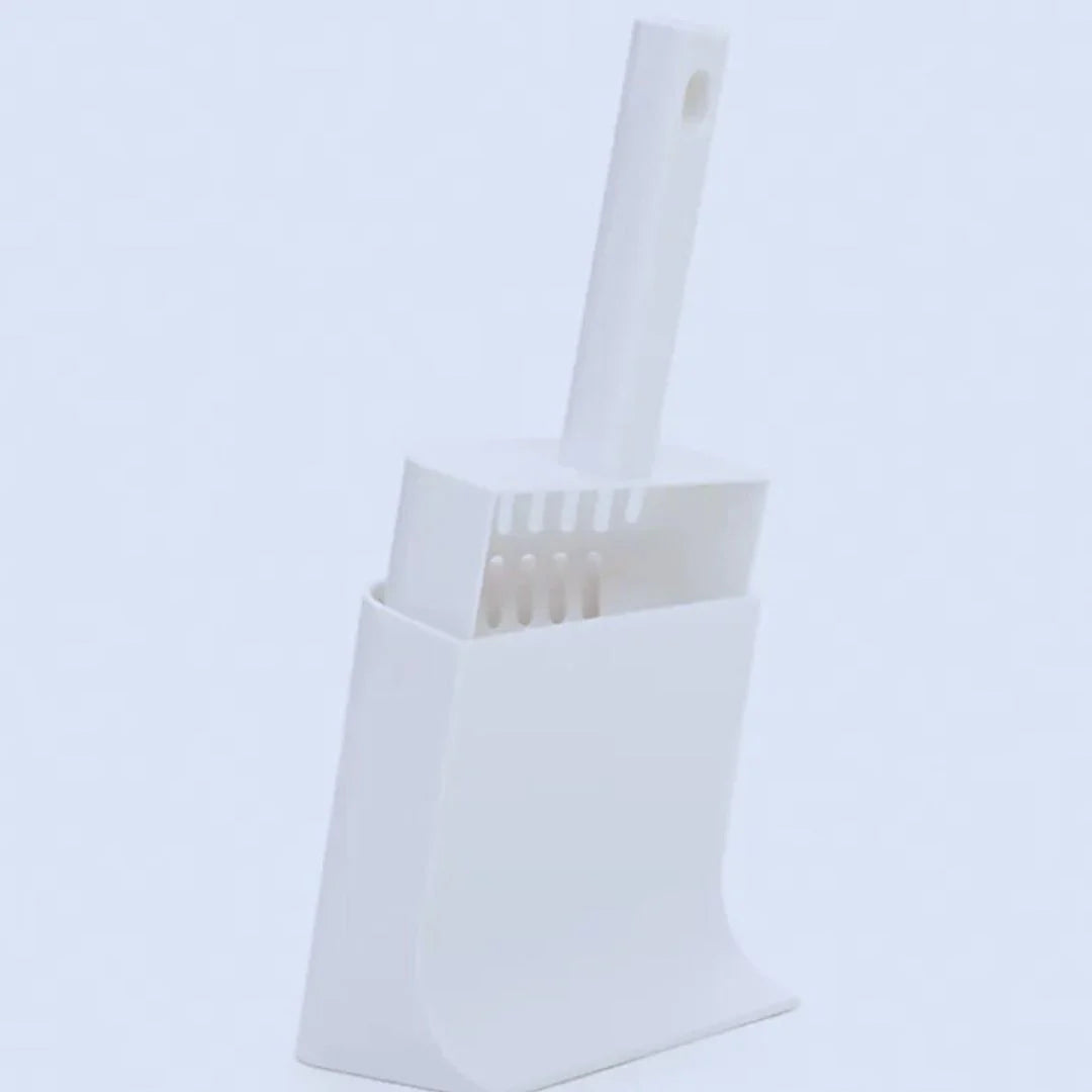 CleanPaw – Katzenschaufel mit Halterung & Feinmaschigem Sieb