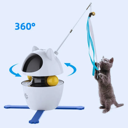 SpielInstinkt – Roboter-Katzenspielzeug mit bewegter Feder