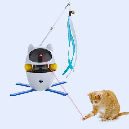 SpielInstinkt – Roboter-Katzenspielzeug mit bewegter Feder