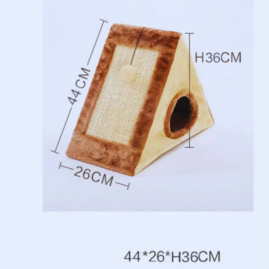 KuschelTipi – Katzenhaus Zelt mit Kratzfläche & Spielball