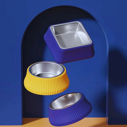 FressFest – Edelstahl-Napf mit rutschfester Silikonbasis