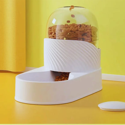 DesignFutterStation – Futterstation mit Glaskuppel & Anti-Rutsch-Basis