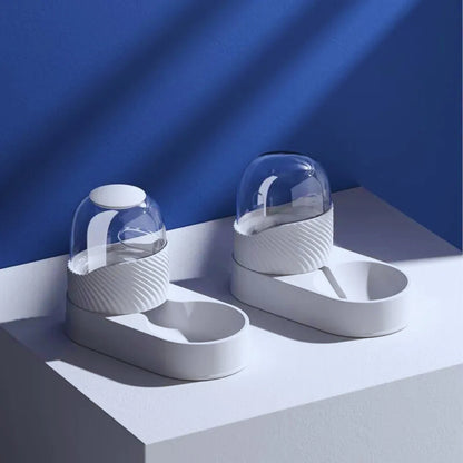 DesignFutterStation – Futterstation mit Glaskuppel & Anti-Rutsch-Basis