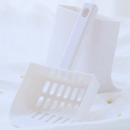 CleanPaw – Katzenschaufel mit Halterung & Feinmaschigem Sieb