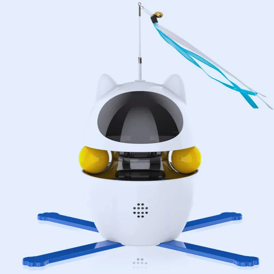 SpielInstinkt – Roboter-Katzenspielzeug mit bewegter Feder