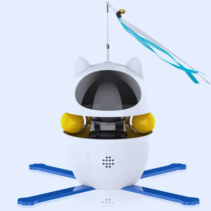 SpielInstinkt – Roboter-Katzenspielzeug mit bewegter Feder