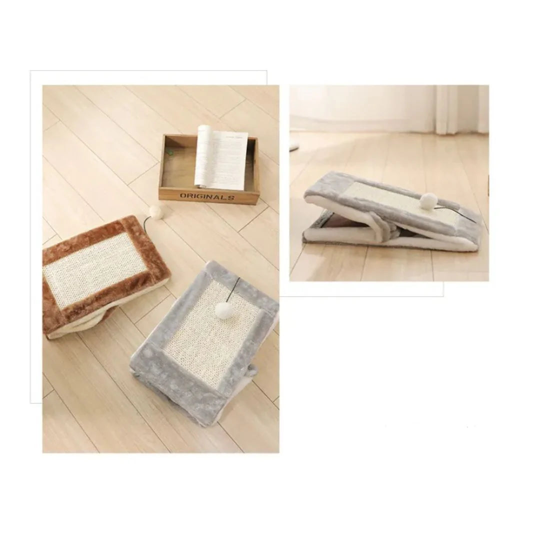 KuschelTipi – Katzenhaus Zelt mit Kratzfläche & Spielball