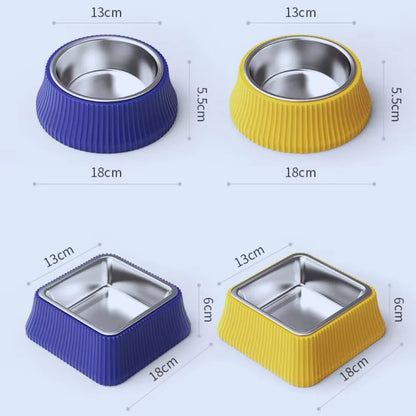 FressFest – Edelstahl-Napf mit rutschfester Silikonbasis