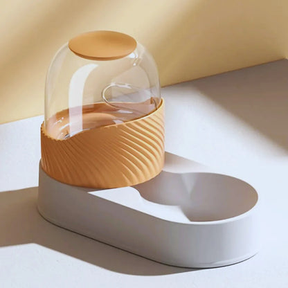 DesignFutterStation – Futterstation mit Glaskuppel & Anti-Rutsch-Basis