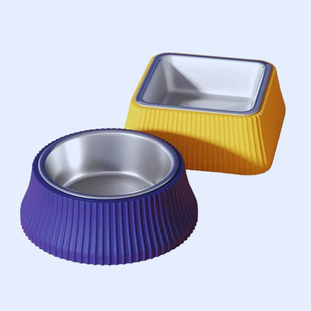 FressFest – Edelstahl-Napf mit rutschfester Silikonbasis