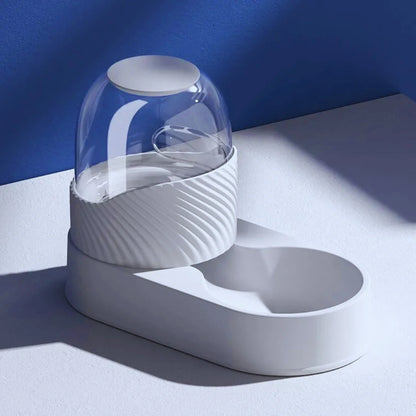 DesignFutterStation – Futterstation mit Glaskuppel & Anti-Rutsch-Basis