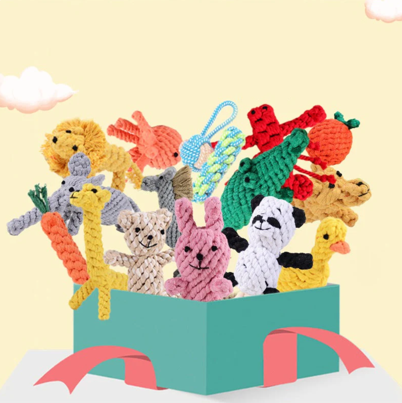 Robustes Kuscheltier für Hunde