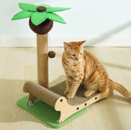 FellPalme – Katzen Kratzbaum mit Sonnenliege