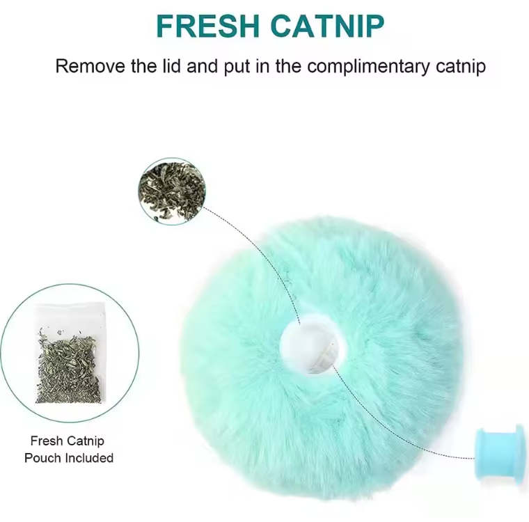 Smart Cat Interactive Plush Ball Toy