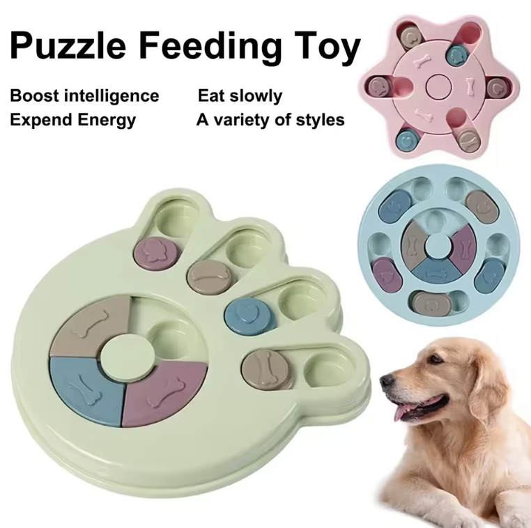 BrainBoost Interactive Puzzle Feeder Bowl