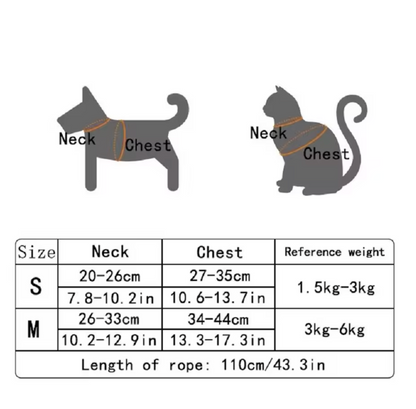 PawTrail Adjustable Pet Harness & Leash Set