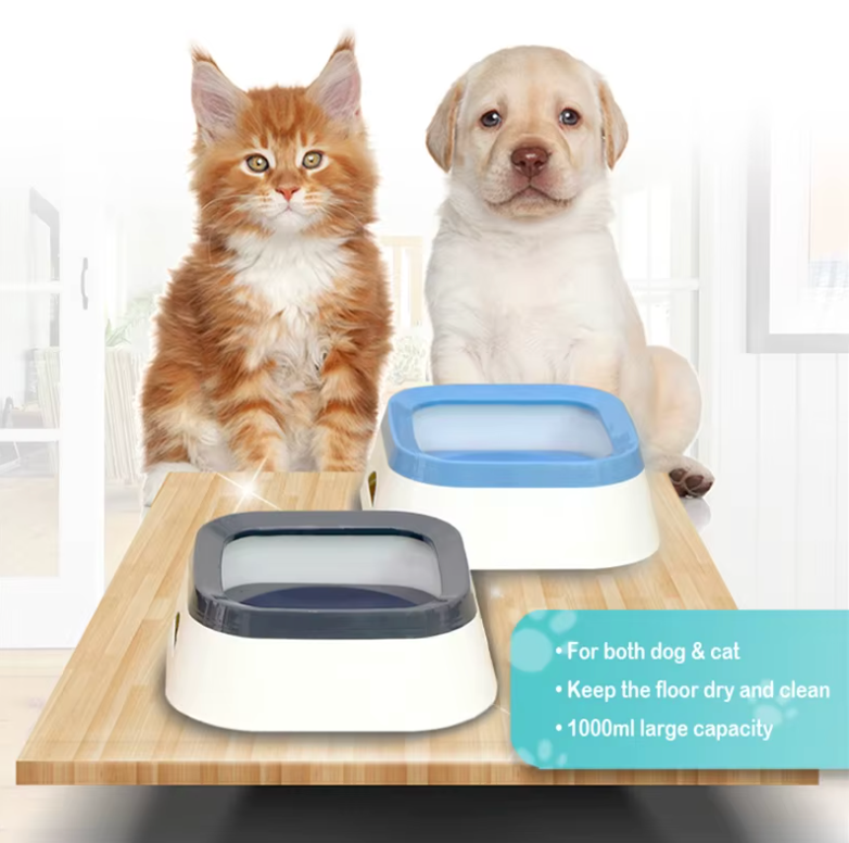 SplashGuard Large Capacity Pet Water Bowl