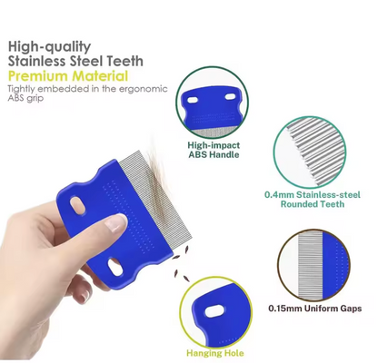 Essential 4-Piece Pet Health & Grooming Comb Set