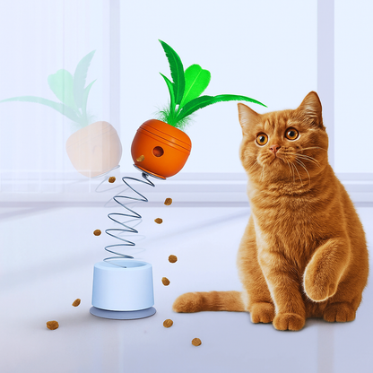 SpielInstinkt – Intelligentes Katzenspielzeug mit Federn & Leckerli-Ausgabe