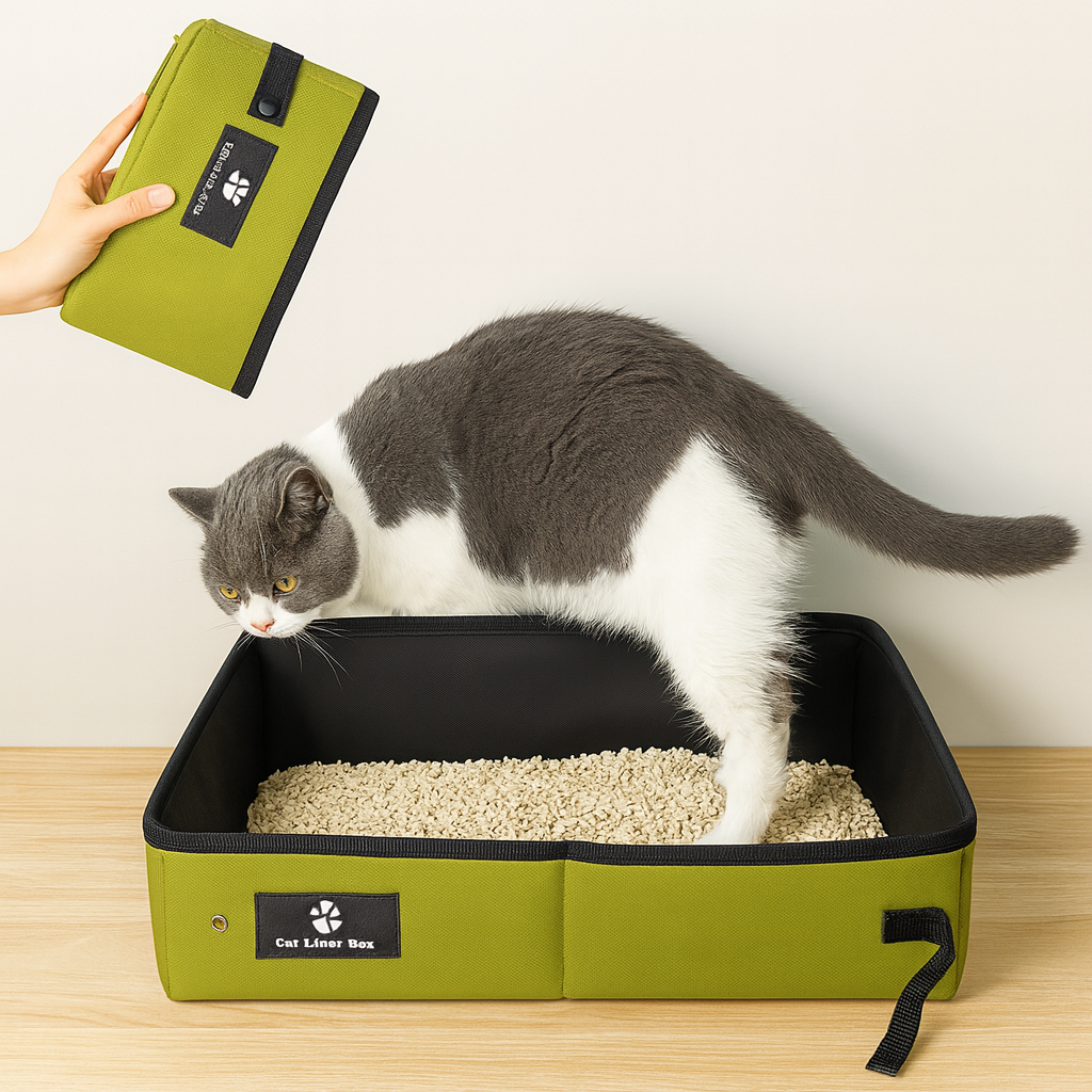 Faltbare Katzentoilette für Reisen & Zuhause