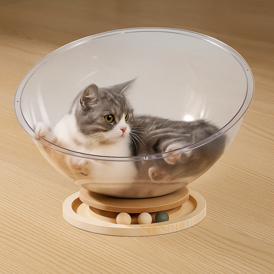 KugelSpiel 360 – Schlaf- & Spielstation für deine Katze
