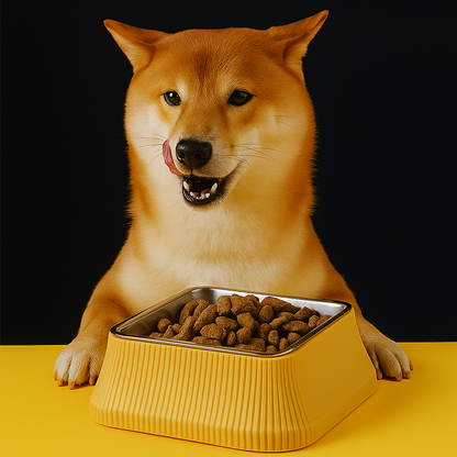 FressFest – Edelstahl-Napf mit rutschfester Silikonbasis