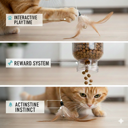 Hanging 'Catch & Snack' Interactive Cat Toy