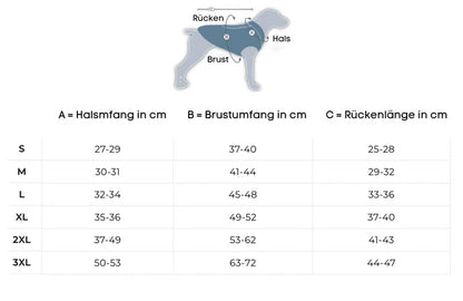 FrostFell Hundejacke – Wasserfeste Winterjacke mit integriertem Geschirr