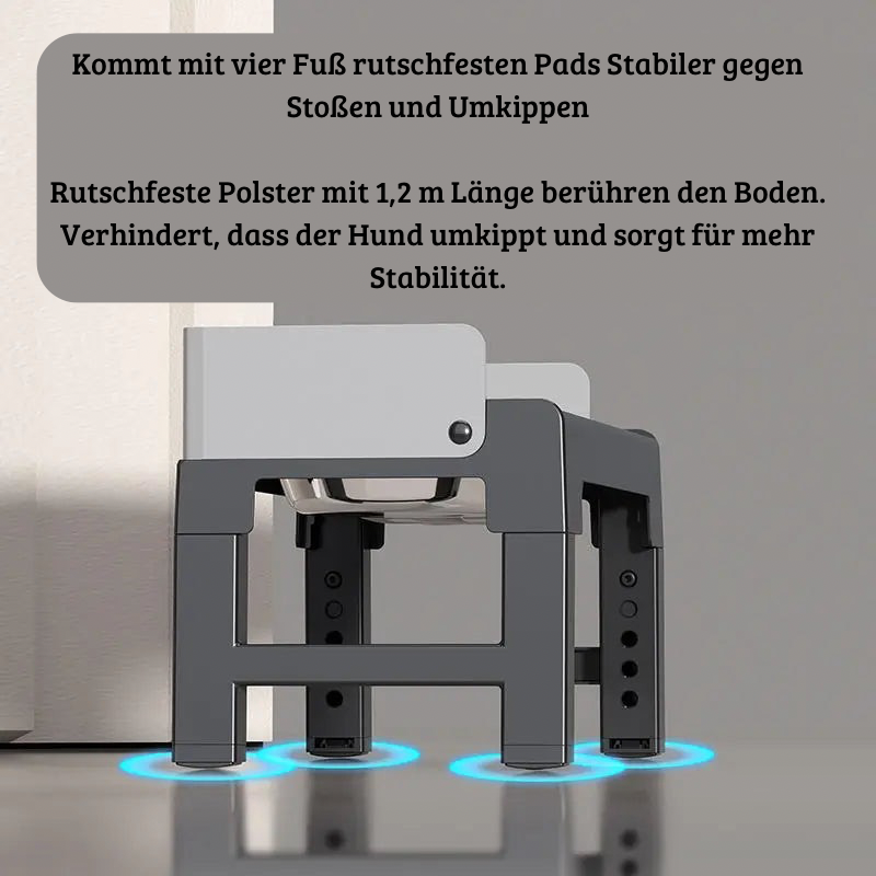 Höhenverstellbare Futterstation