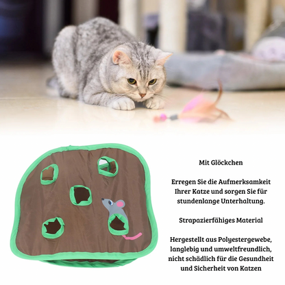 Interaktives Katzenspielzeug mit 9 Löchern