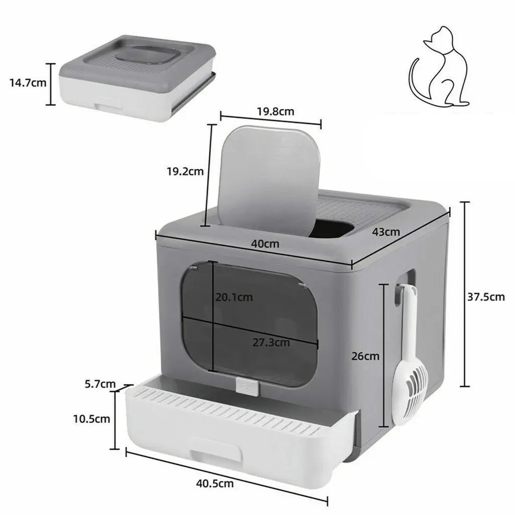 Faltbare Katzentoilette