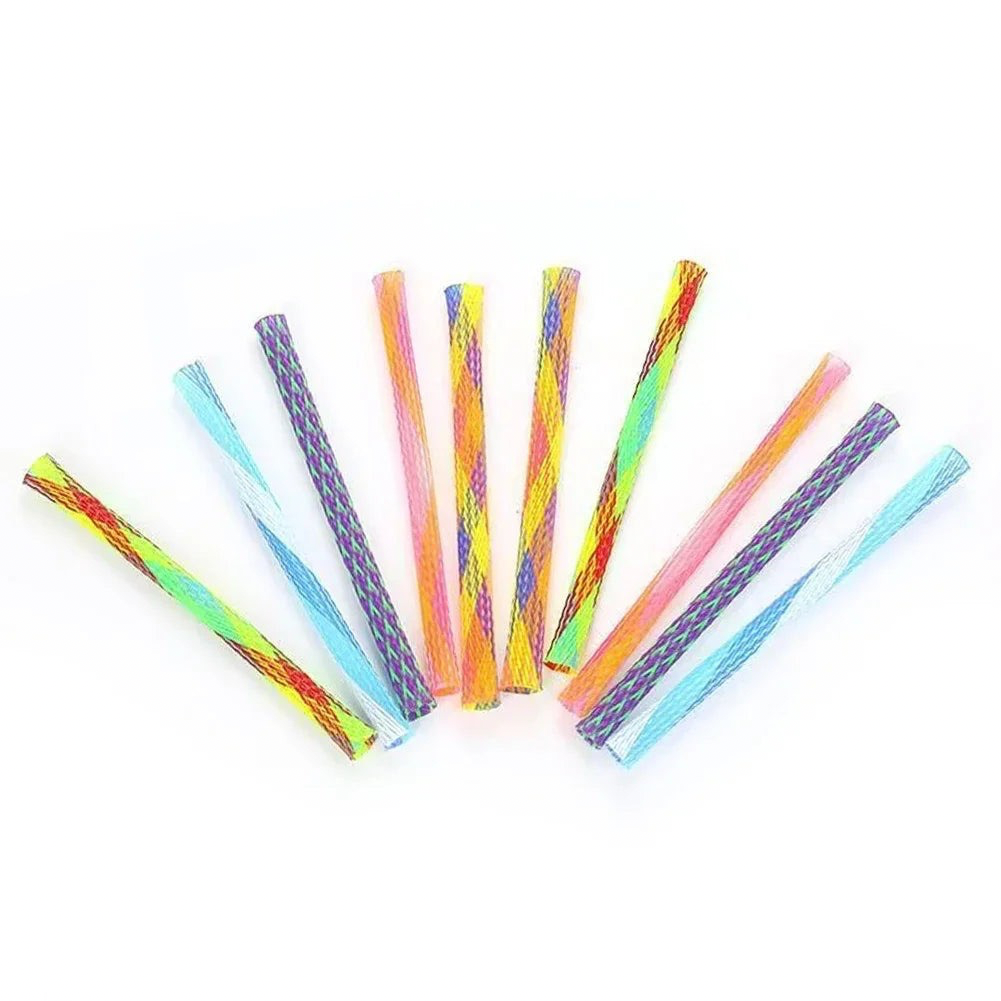 10er-Set bunte Katzenspiel-Federn