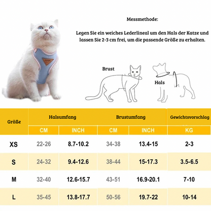 Geschirr mit Leine für kleine Hunde & Katzen
