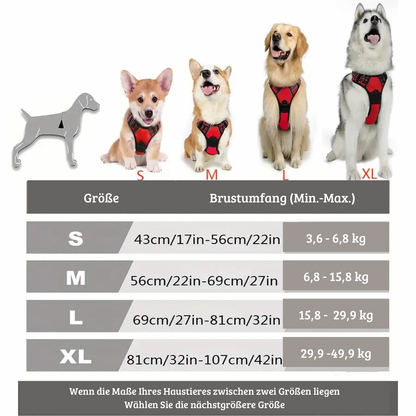 Zugstopp-Hundegeschirr mit Brustclip