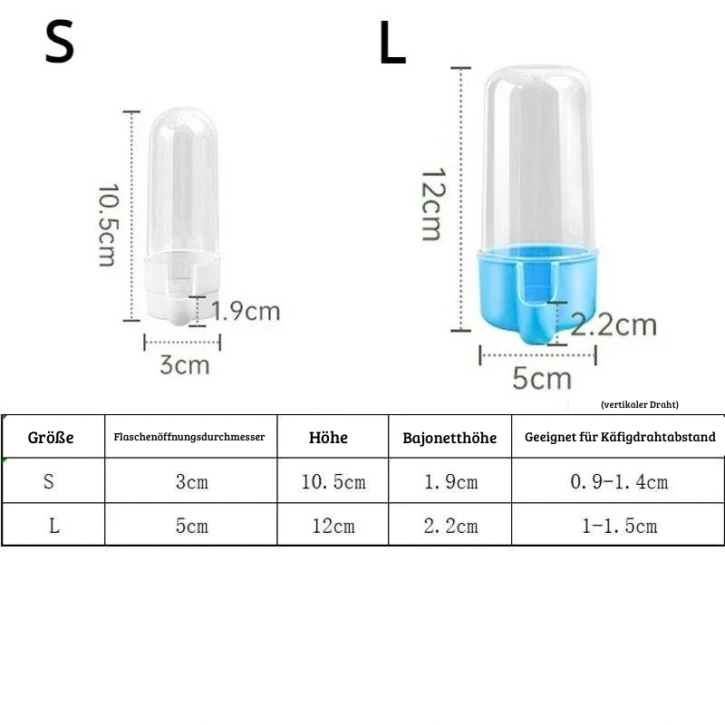 Hängender Futter- und Wasserspender für Vögel & Kleintiere
