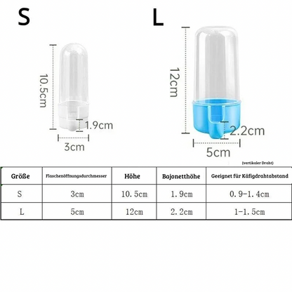 Hängender Futter- und Wasserspender für Vögel & Kleintiere