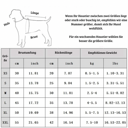 Gestreifter Cardigan für Hunde & Katzen