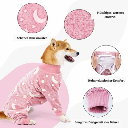 Flanell Hundepyjama für Winter