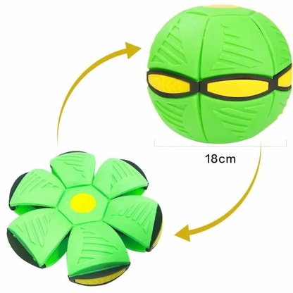 2-in-1 Hunde Frisbee Ball – Magische UFO-Flugscheibe für aktives Spiel & Training