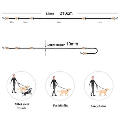 210 cm Multifunktions-Hundeleine