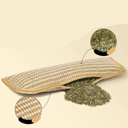 Kratze & Schnurre – Katzenkratzpad aus Hanf mit Katzenminze