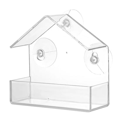 Fenster-Vogelfutterhaus mit starken Saugnäpfen
